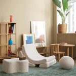 WIGIWAMA - Chaise Lune - Blanc Cassé