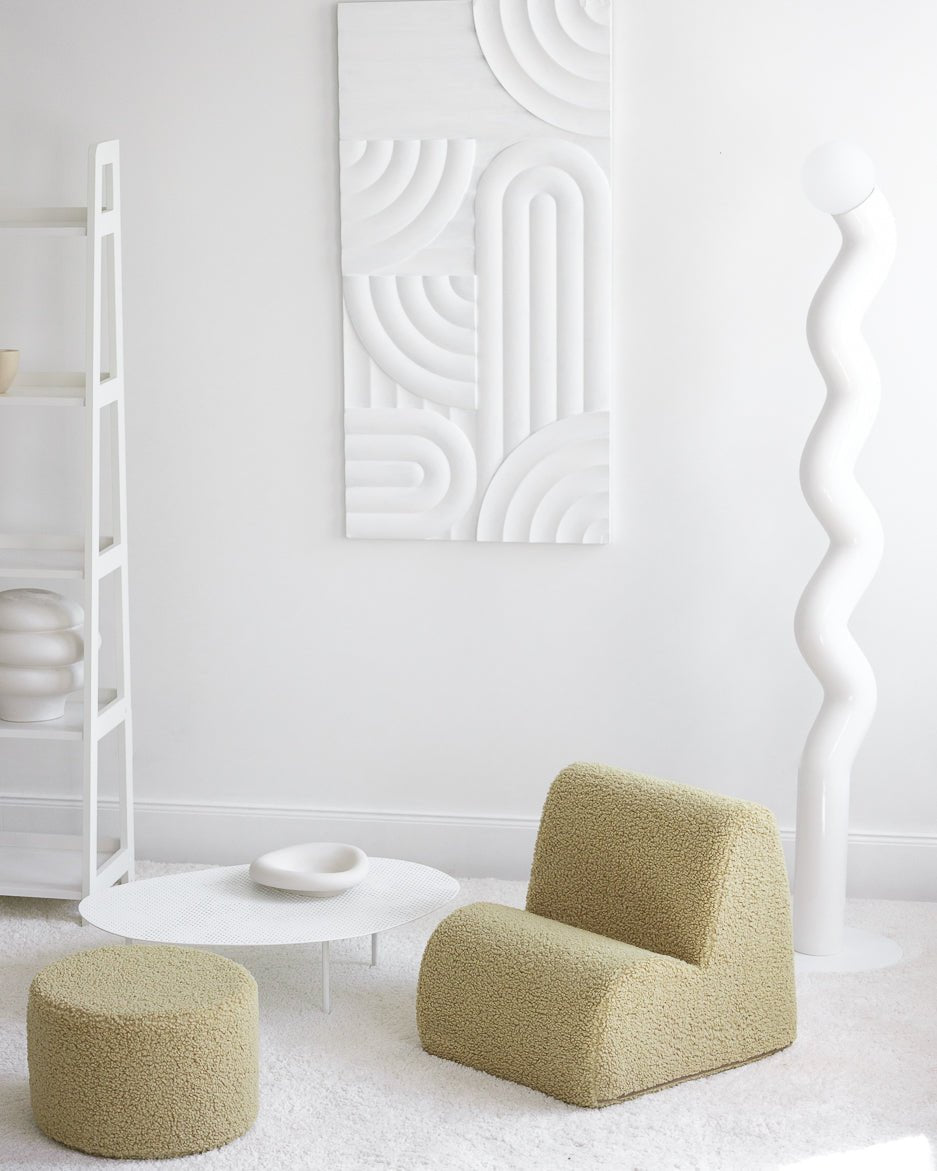 WIGIWAMA - Chaise Nuage Molletonné - Matcha