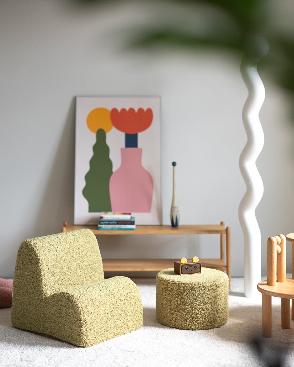 WIGIWAMA - Chaise Nuage Molletonné - Matcha