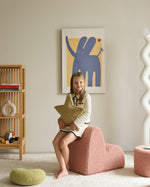 WIGIWAMA - Chaise Nuage Molletonné - Rose Goyave