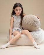 WIGIWAMA - Coussin Boule Molletonné - Biscuit