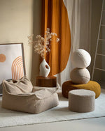 WIGIWAMA - Coussin Boule Molletonné - Biscuit