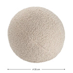 WIGIWAMA - Coussin Boule Molletonné - Biscuit