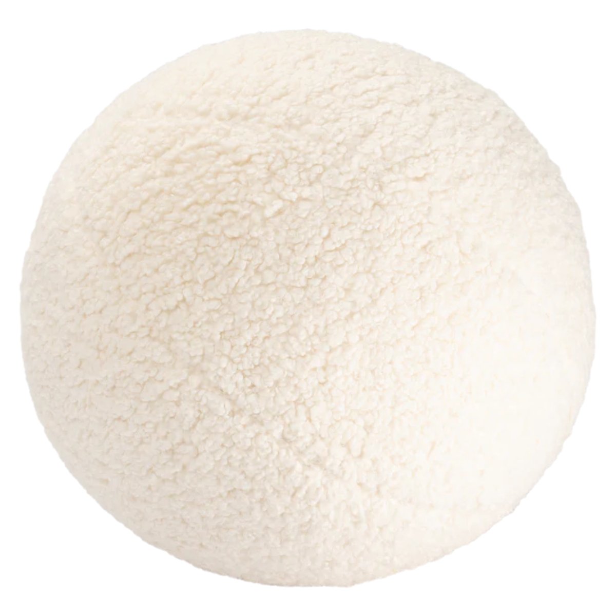 WIGIWAMA - Coussin Boule Molletonné - Blanc Crème