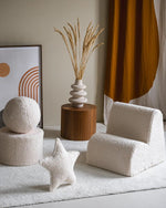 WIGIWAMA - Coussin Boule Molletonné - Blanc Crème