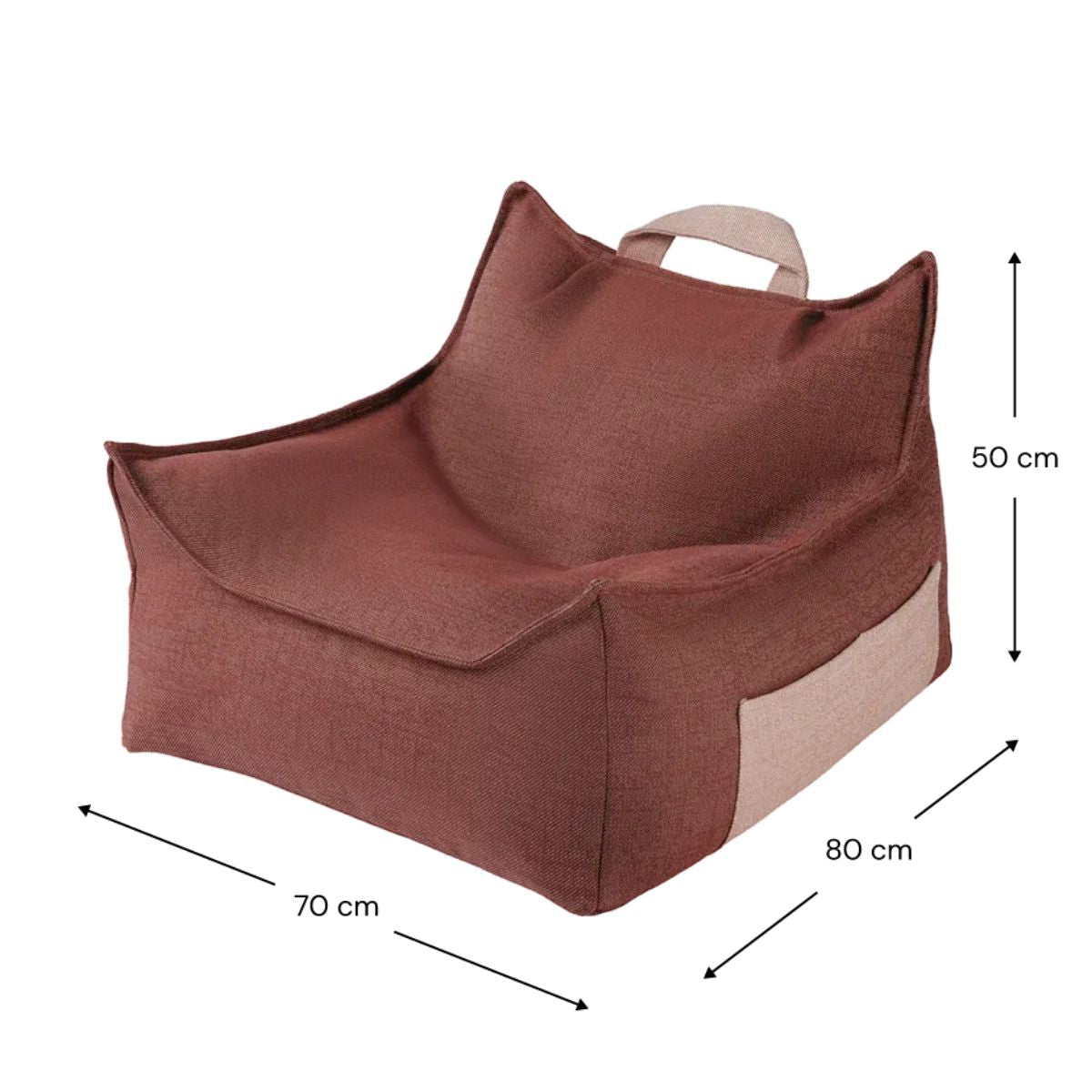 WIGIWAMA - Ensemble Pouf D'extérieur Grenade + Ottoman