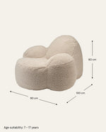 WIGIWAMA-Fauteuil Momo - Biscuit