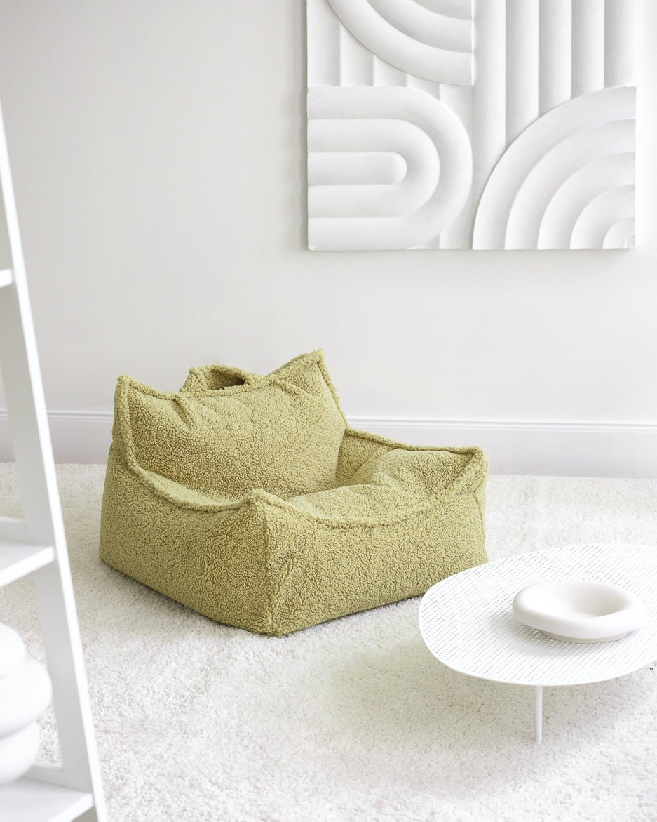 WIGIWAMA - Fauteuil Pouf Molletonné - Matcha