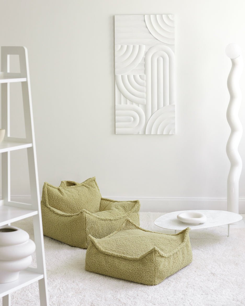 WIGIWAMA - Fauteuil Pouf Molletonné - Matcha