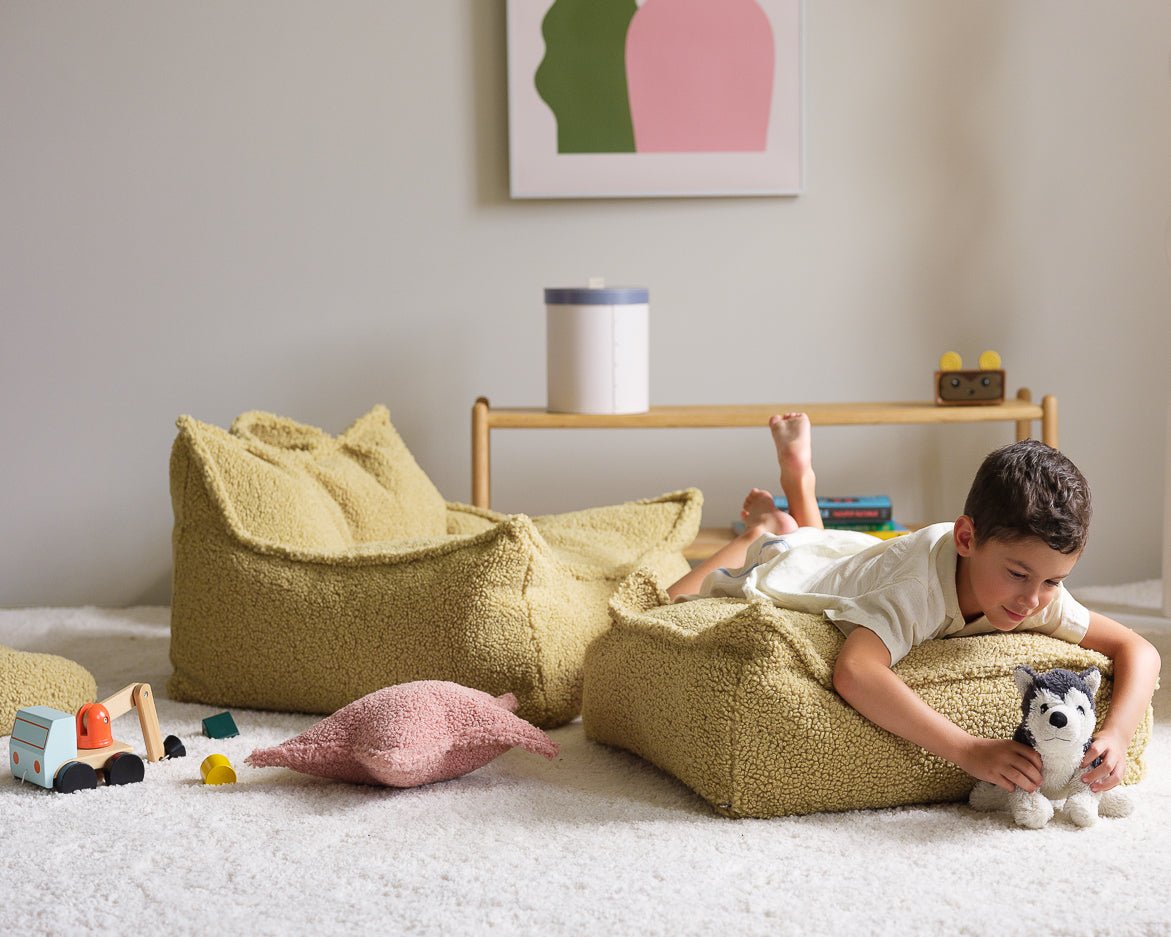 WIGIWAMA - Fauteuil Pouf Molletonné - Matcha