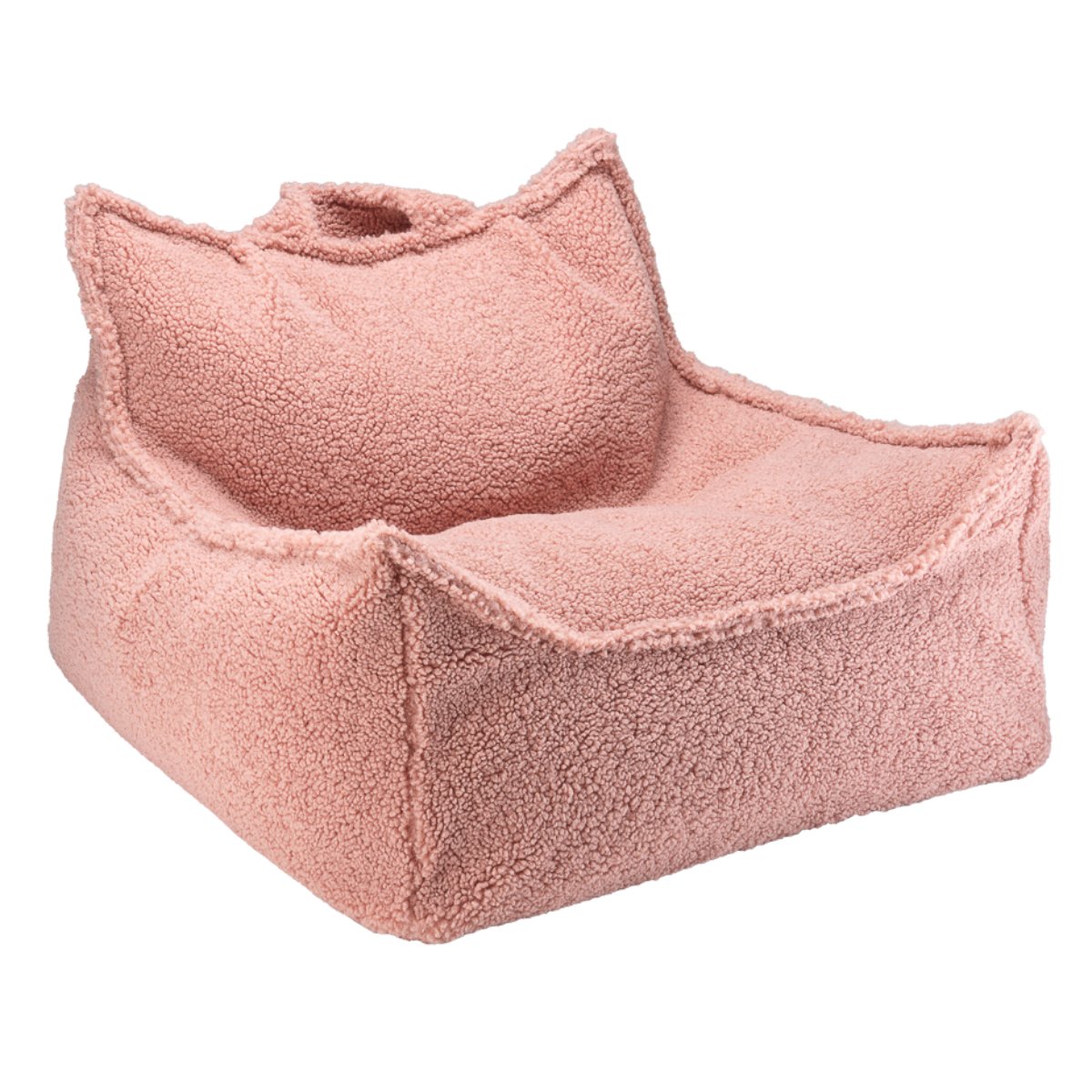 WIGIWAMA - Fauteuil Pouf Molletonné - Rose Goyave