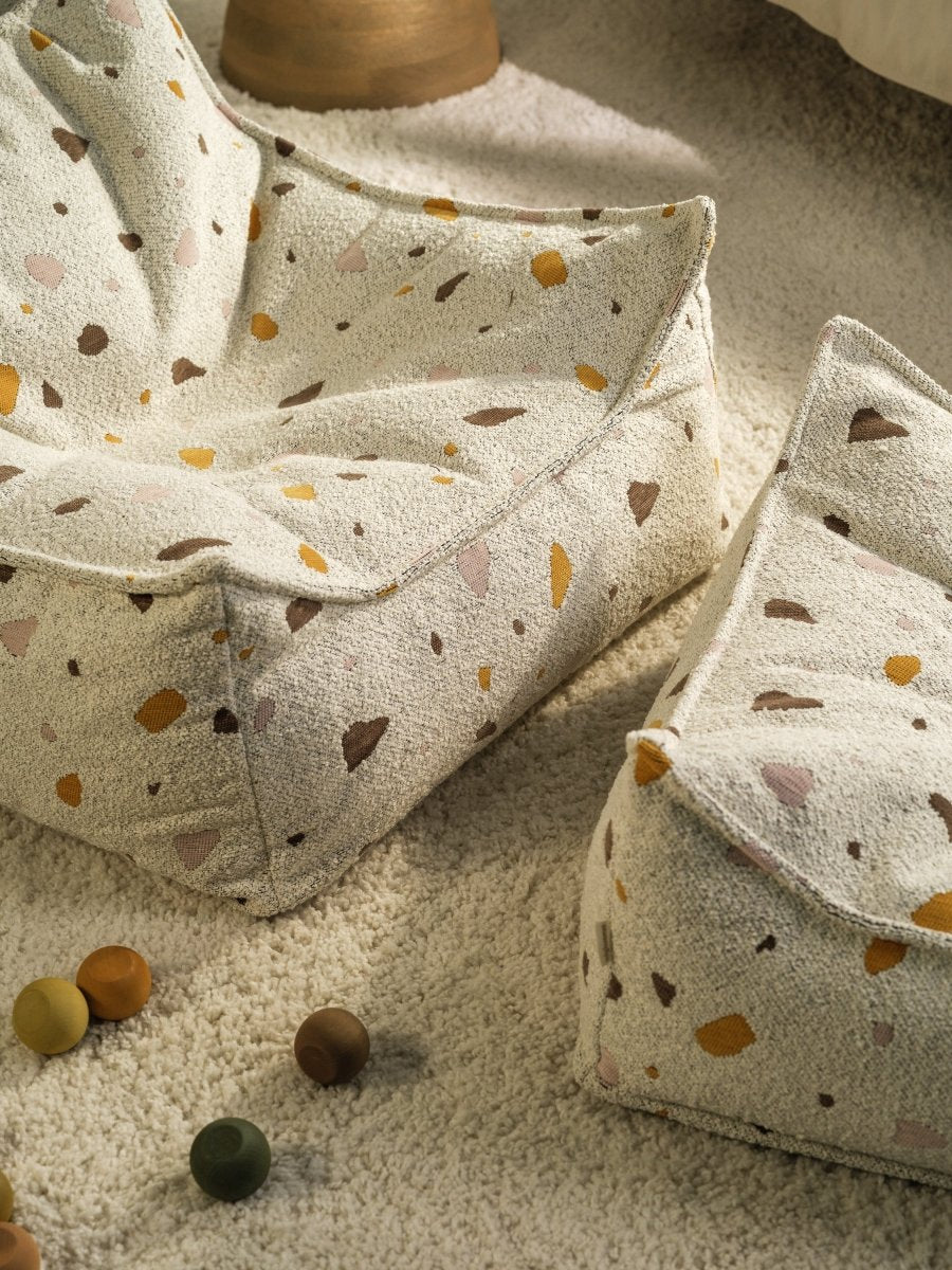 WIGIWAMA - Fauteuil Pouf Terrazzo - Marbre