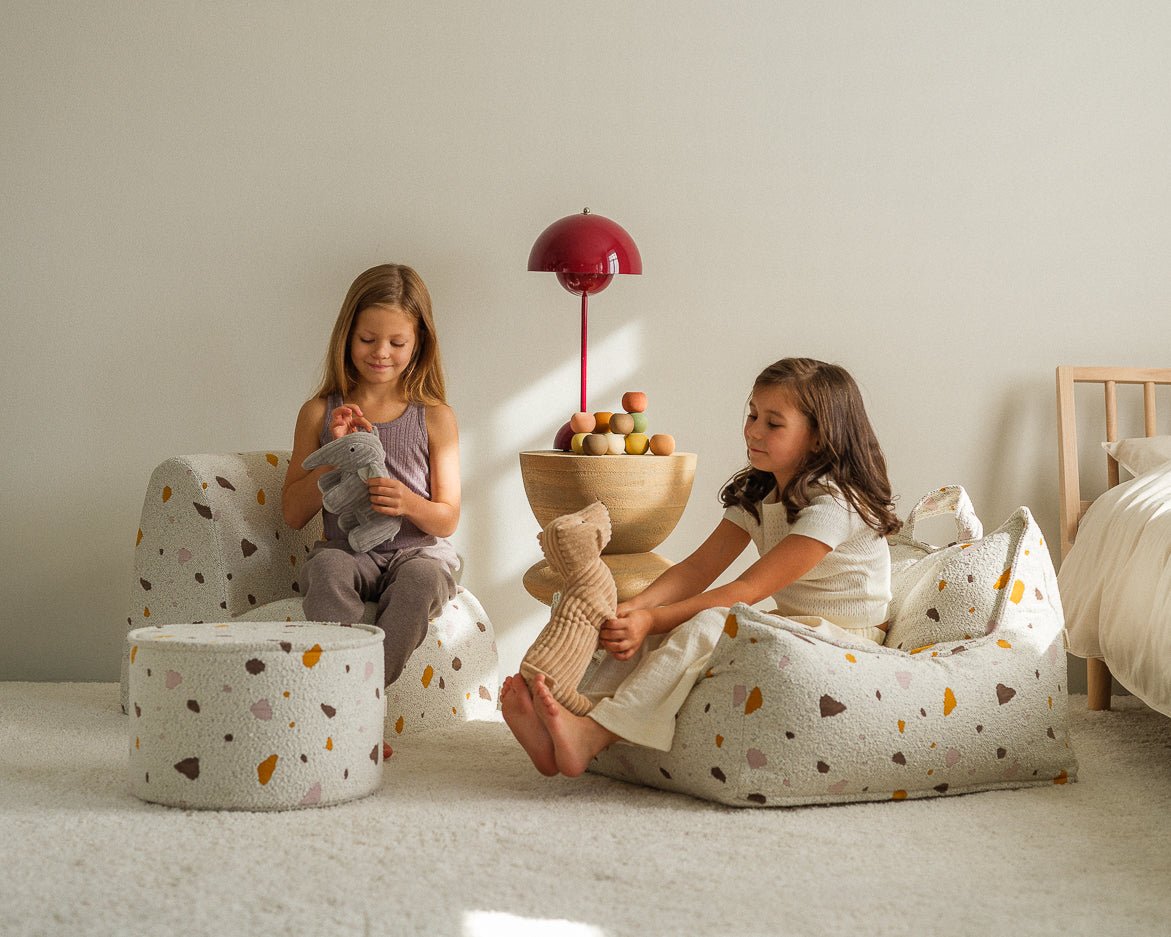 WIGIWAMA - Fauteuil Pouf Terrazzo - Marbre