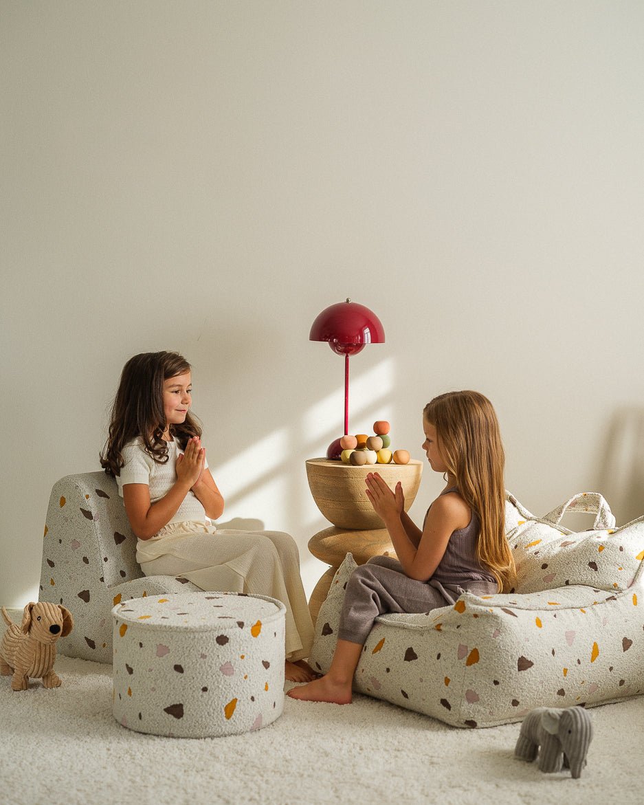 WIGIWAMA - Fauteuil Pouf Terrazzo - Marbre