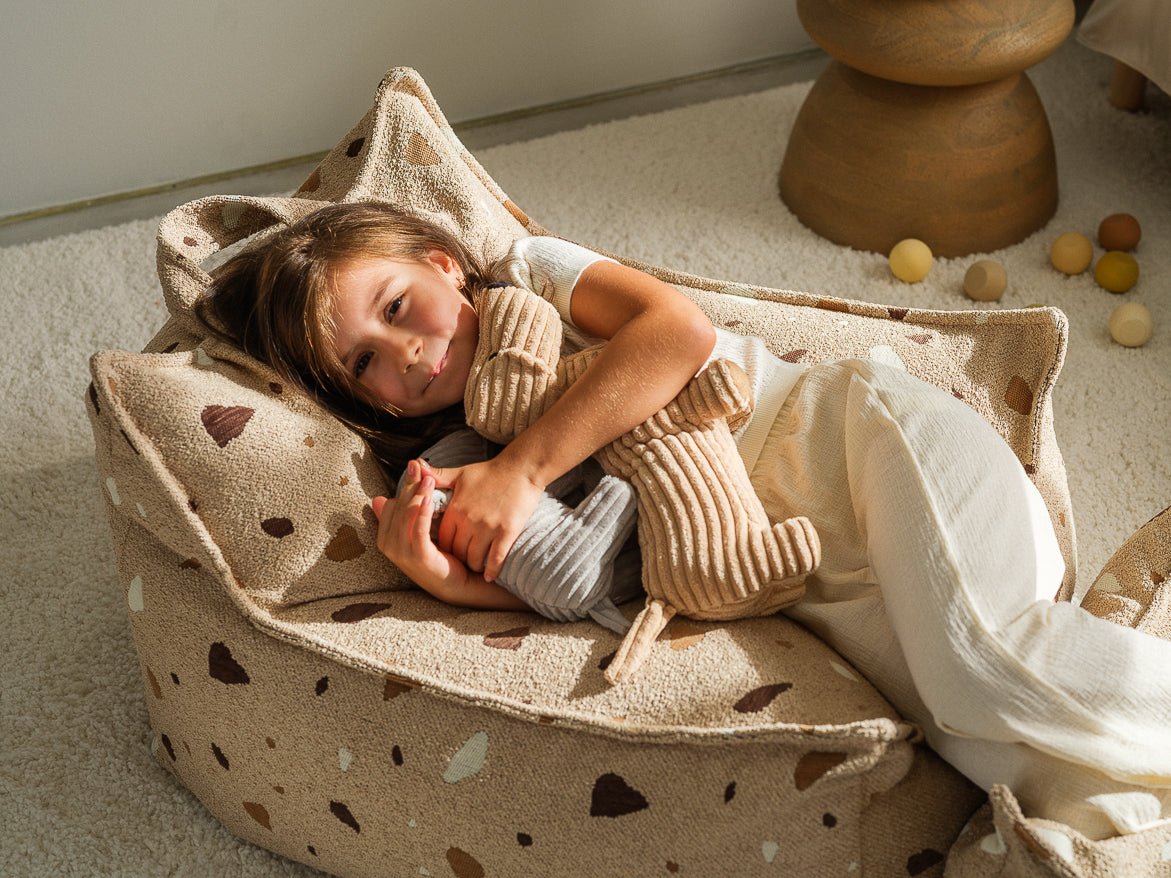 WIGIWAMA - Fauteuil Pouf Terrazzo - Sable