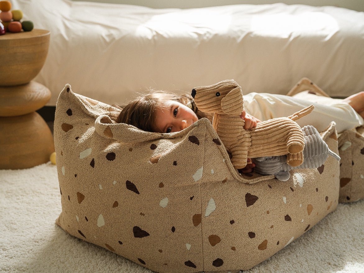 WIGIWAMA - Fauteuil Pouf Terrazzo - Sable