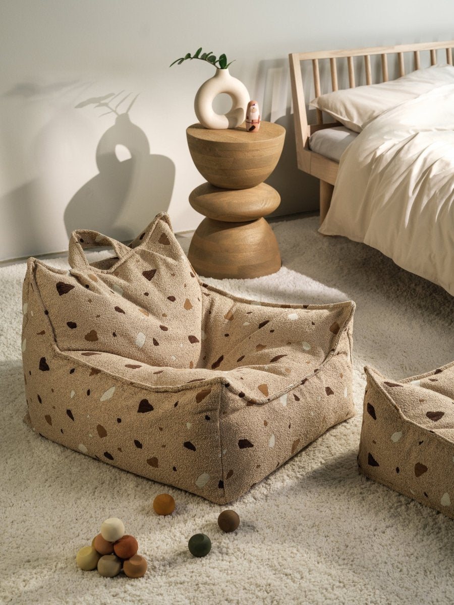 WIGIWAMA - Fauteuil Pouf Terrazzo - Sable