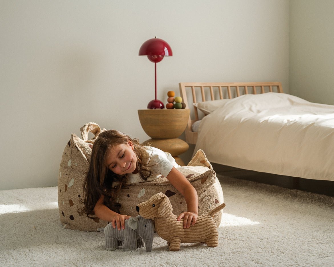 WIGIWAMA - Fauteuil Pouf Terrazzo - Sable