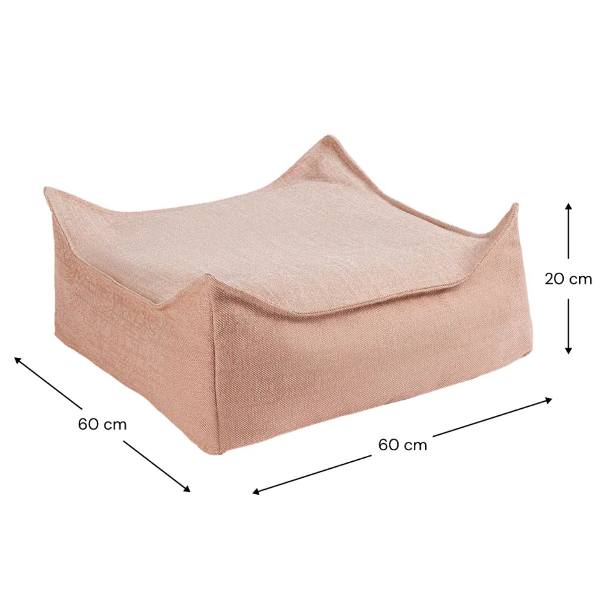 WIGIWAMA - Pouf Carré D'extérieur Coquillage
