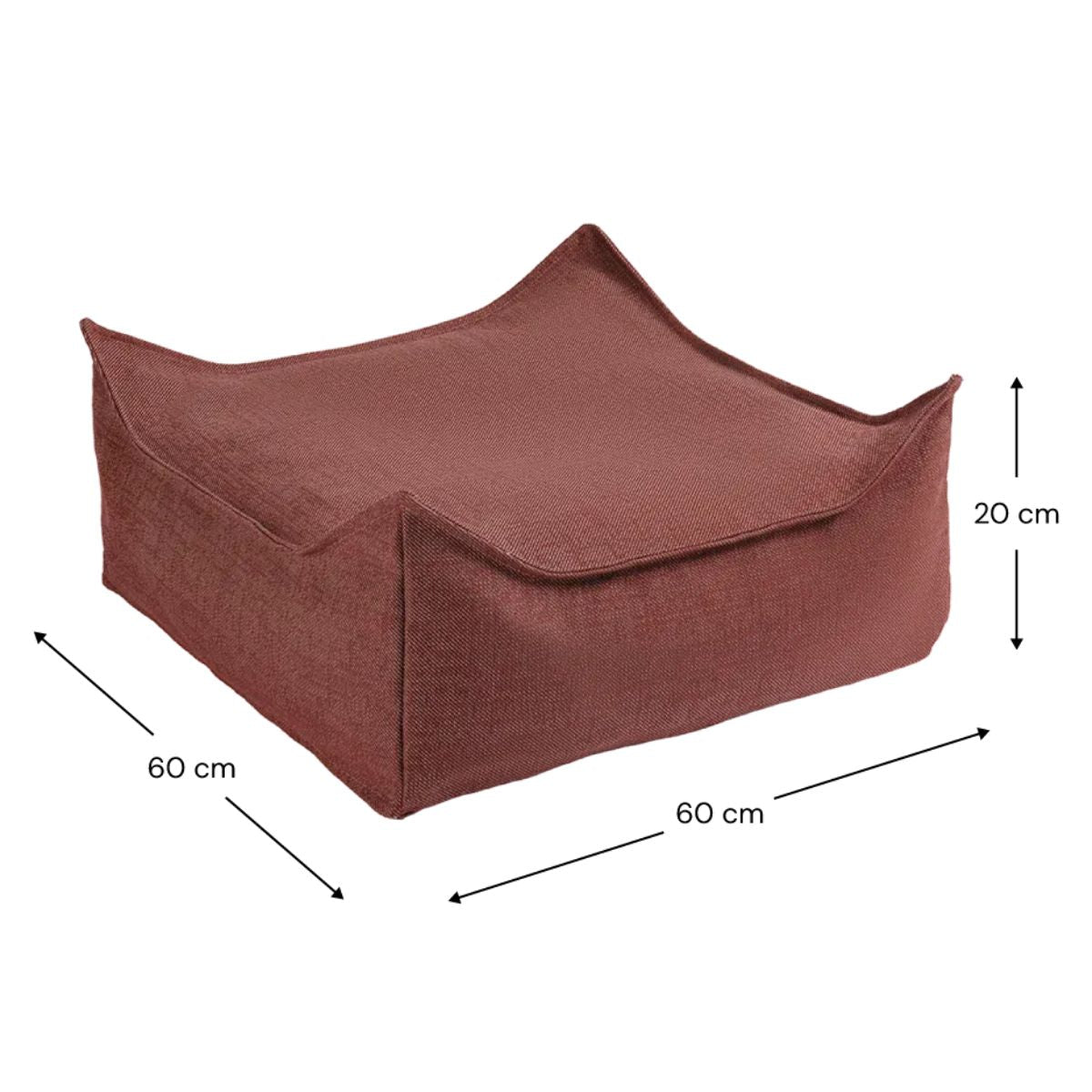 WIGIWAMA - Pouf Carré D'extérieur Grenade