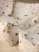WIGIWAMA - Pouf Carré Terrazzo - Marbre