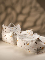 WIGIWAMA - Pouf Carré Terrazzo - Marbre