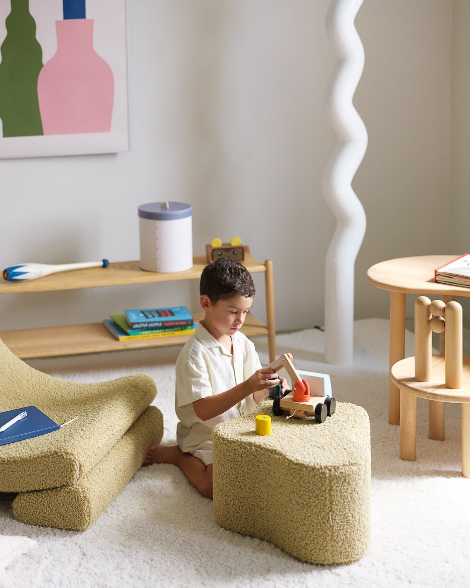 WIGIWAMA - Pouf Nuage Molletonné - Matcha