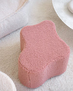 WIGIWAMA - Pouf Nuage Molletonné - Rose Goyave