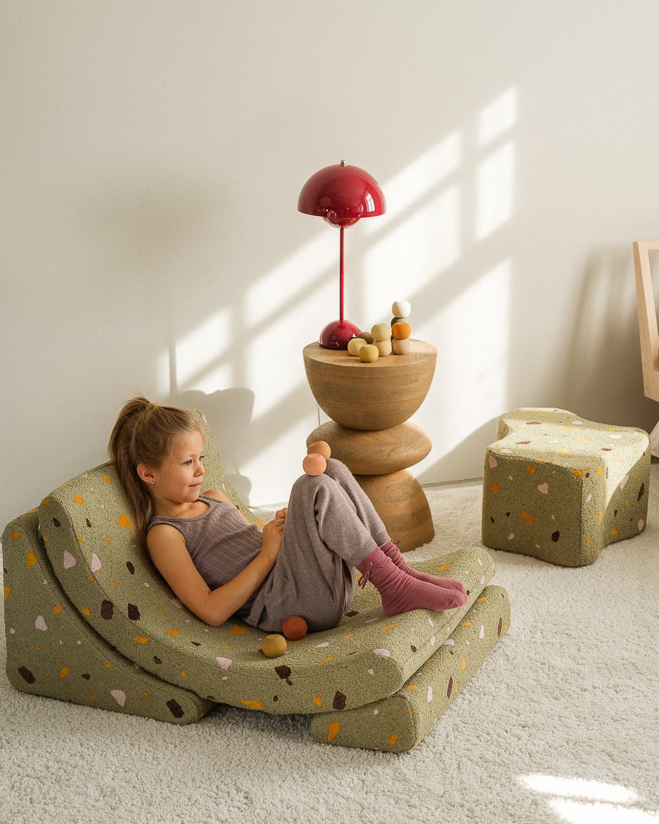 WIGIWAMA - Pouf Nuage Terrazzo - Mousse