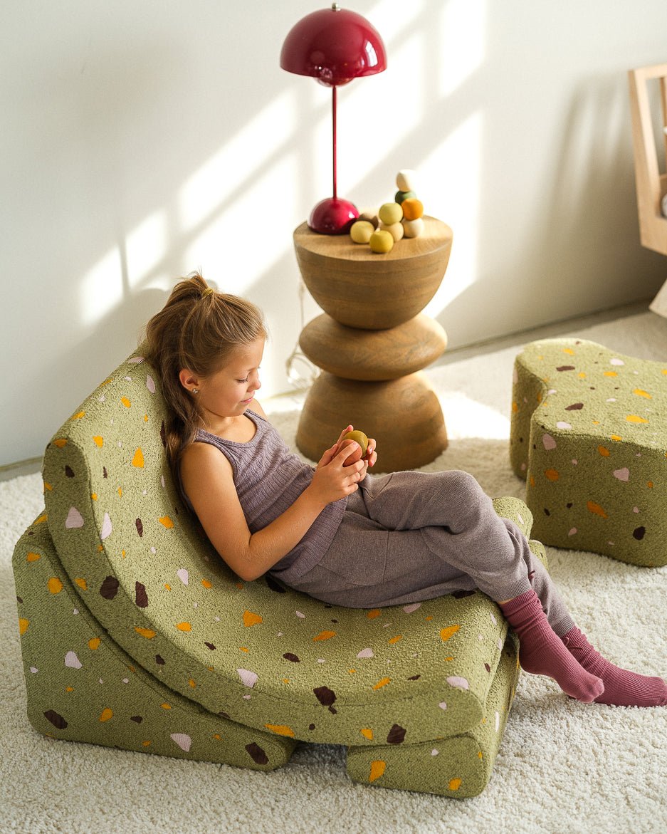 WIGIWAMA - Pouf Nuage Terrazzo - Mousse