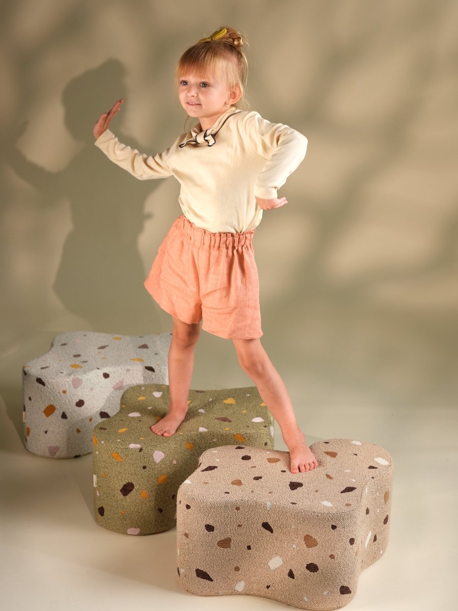 WIGIWAMA - Pouf Nuage Terrazzo - Mousse