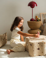 WIGIWAMA - Pouf Nuage Terrazzo - Sable