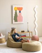 WIGIWAMA - Pouf Ours Molletonné - Matcha