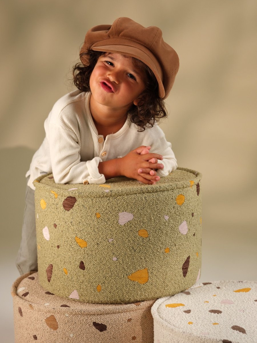 WIGIWAMA - Pouf Terrazzo - Marbre