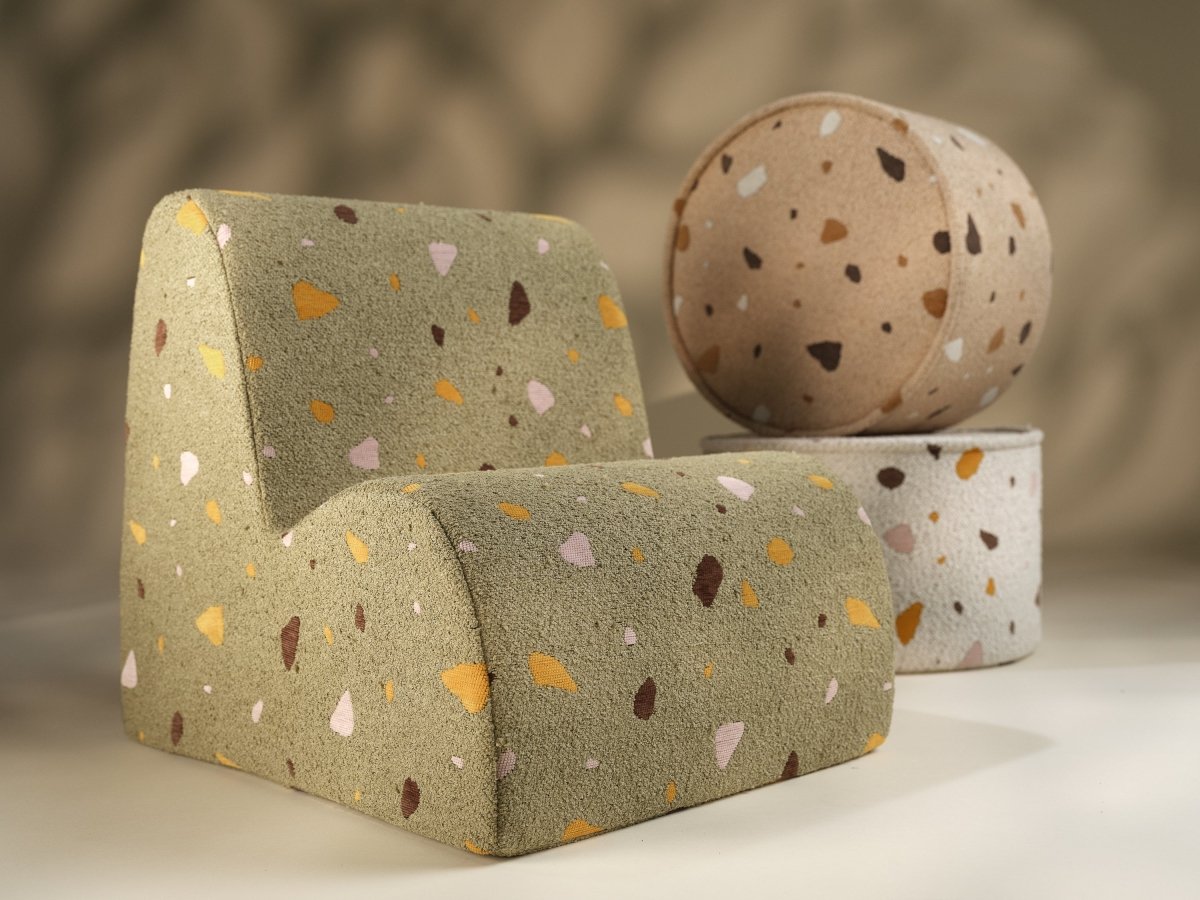 WIGIWAMA - Pouf Terrazzo - Marbre