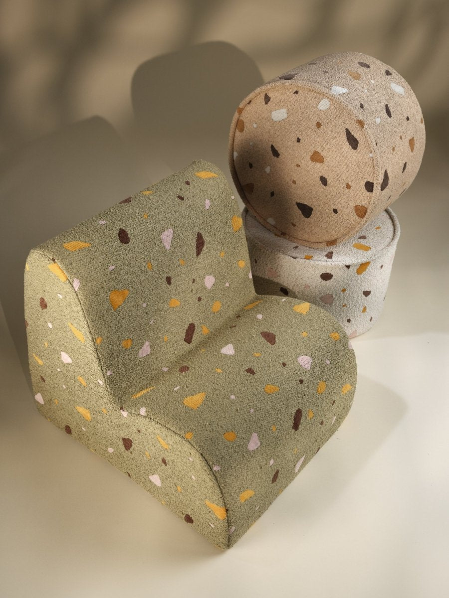 WIGIWAMA - Pouf Terrazzo - Marbre