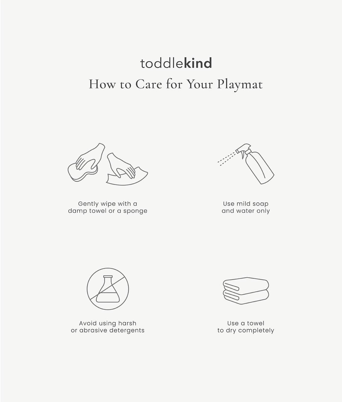 TODDLEKIND - Premium Foam Playmats | Deco - Ecru