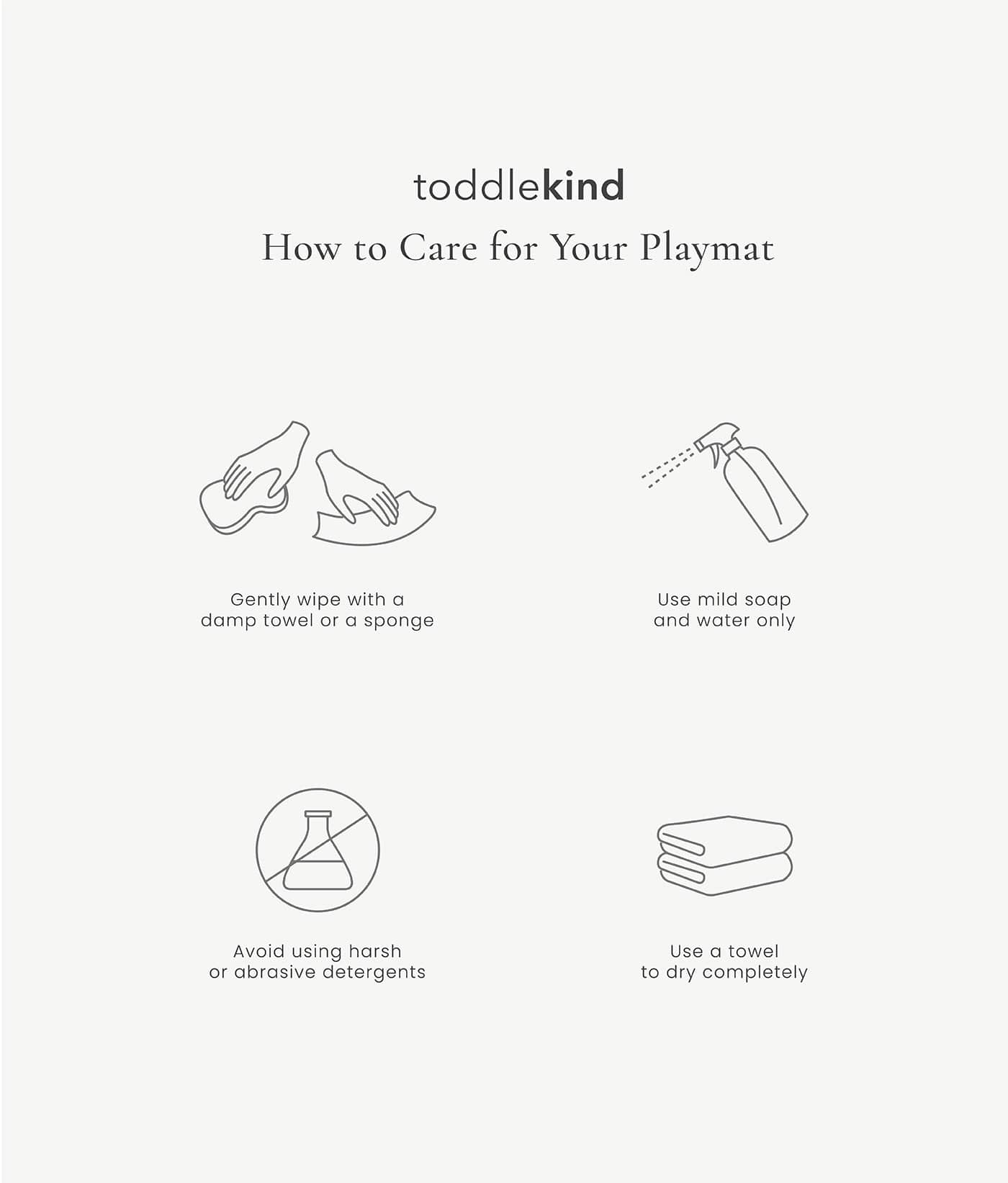TODDLEKIND - Premium Foam Playmats | Deco - Ecru