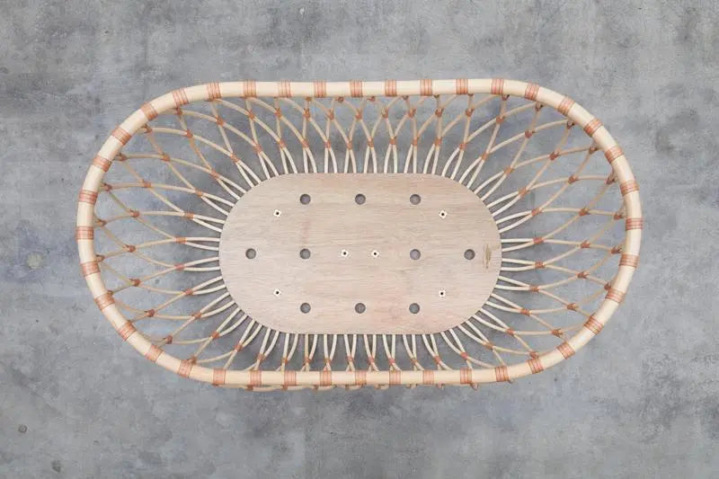 BERMBACH HANDCRAFTED - Lit Bébé Et Matelas En Rotin Emil