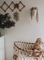 BERMBACH HANDCRAFTED - Lit Bébé Et Matelas En Rotin Emil