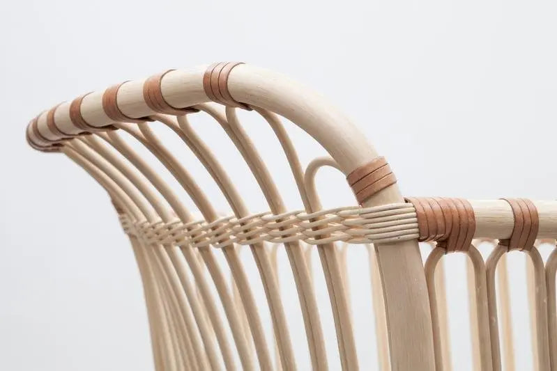 BERMBACH HANDCRAFTED - Lit Bébé Et Matelas En Rotin Frederick