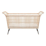 BERMBACH HANDCRAFTED - Lit Bébé Et Matelas En Rotin Frederick