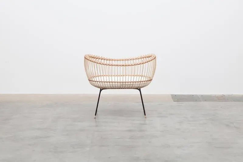 BERMBACH HANDCRAFTED - Lit Bébé Et Matelas En Rotin Lola