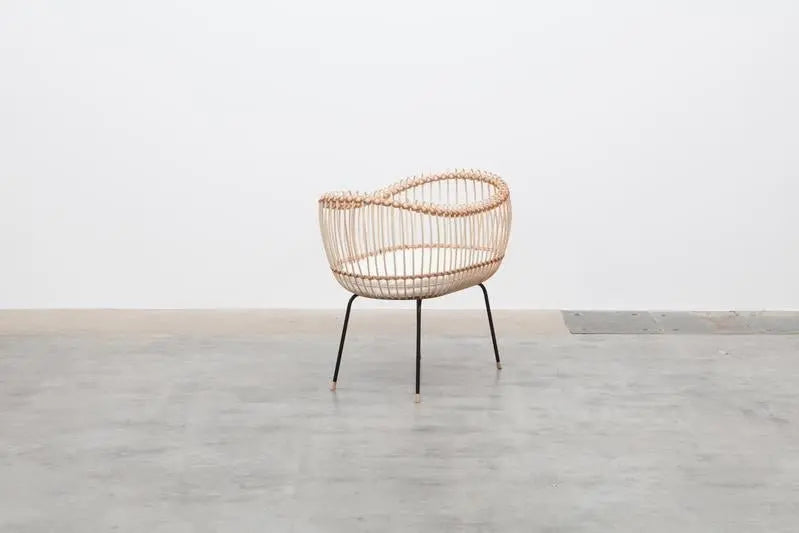BERMBACH HANDCRAFTED - Lit Bébé Et Matelas En Rotin Lola