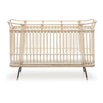 BERMBACH HANDCRAFTED - Lit Bébé Et Matelas Paul Rattan Evolutive