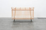 BERMBACH HANDCRAFTED - Lit Bébé Et Matelas Paul Rattan Evolutive