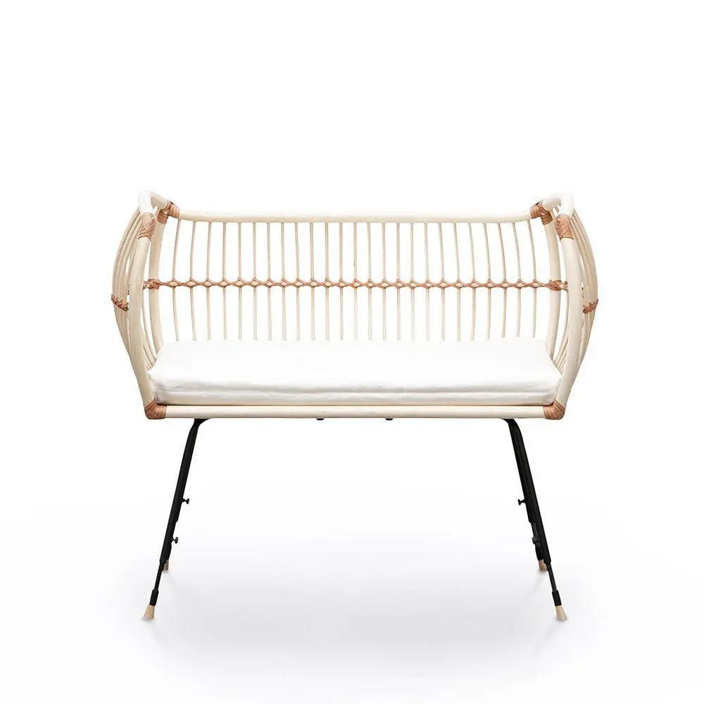 BERMBACH HANDCRAFTED - Lit Cododo Et Matelas En Rotin Martha