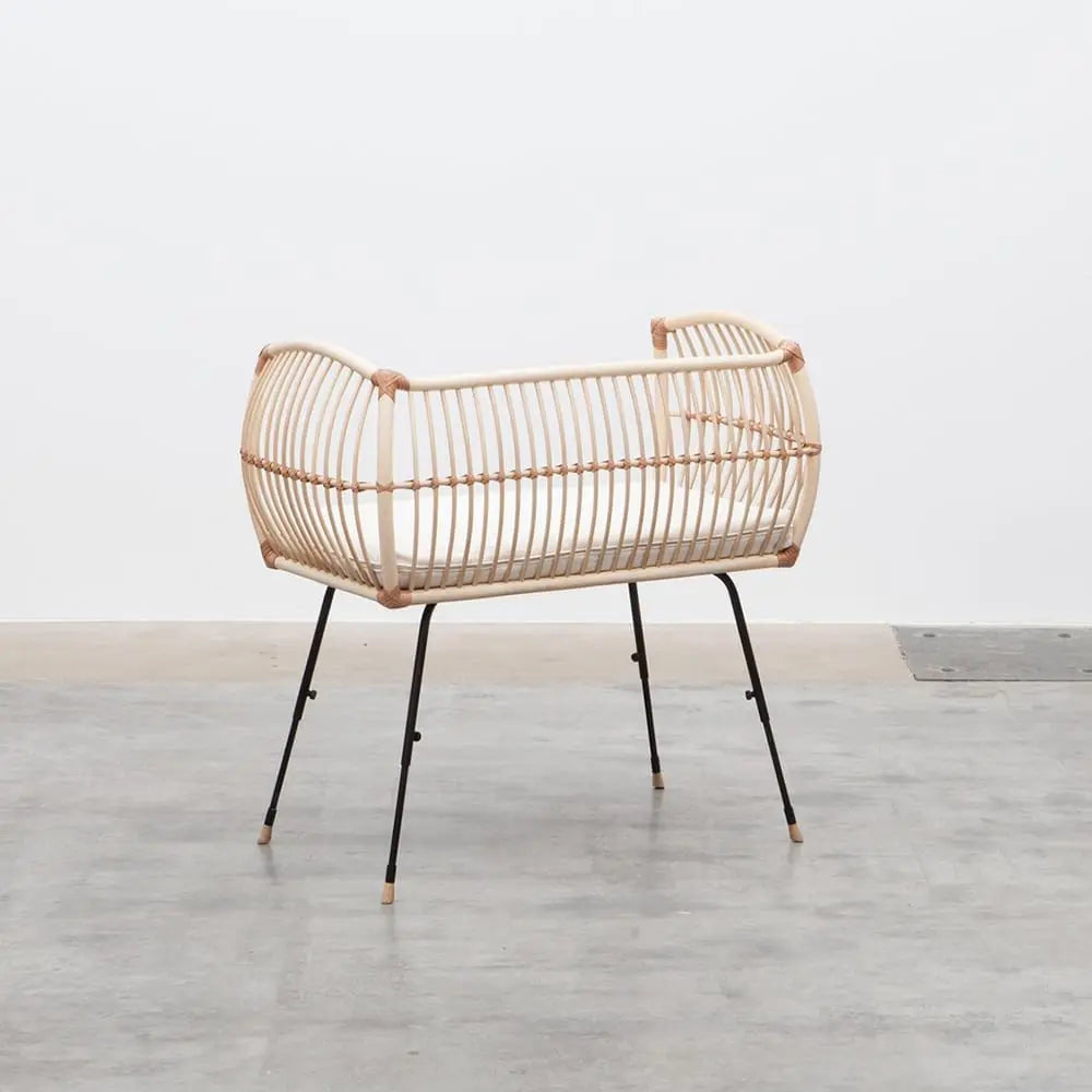 BERMBACH HANDCRAFTED - Lit Cododo Et Matelas En Rotin Martha