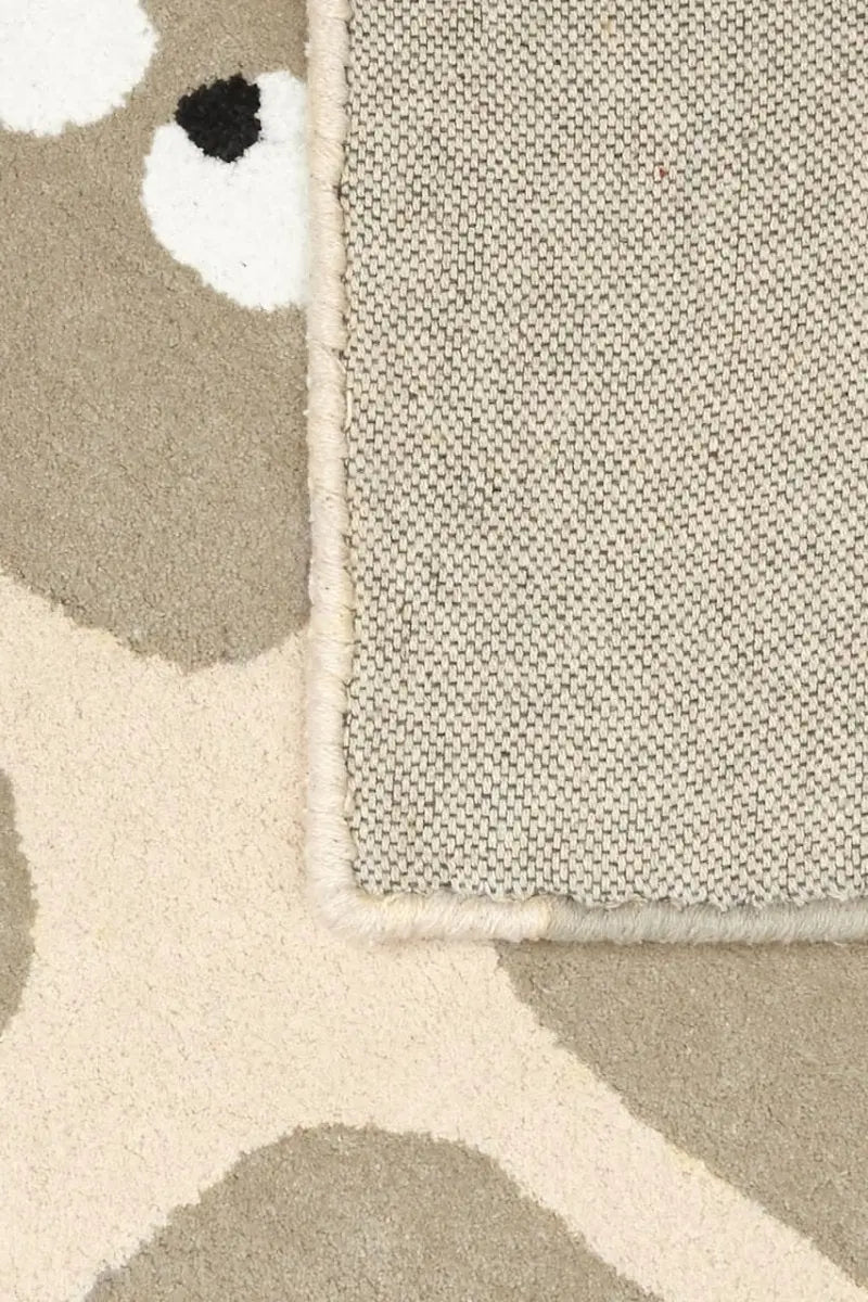 BLEUU - STUDIO - Tapis Enfant Bidules Beige 100 x 130 Cm