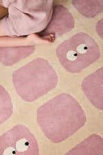 BLEUU - STUDIO - Tapis Enfant Bidules Rose 100 x 130 Cm